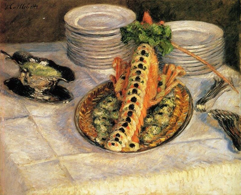 Gustave Caillebotte Still Life with Crayfish
